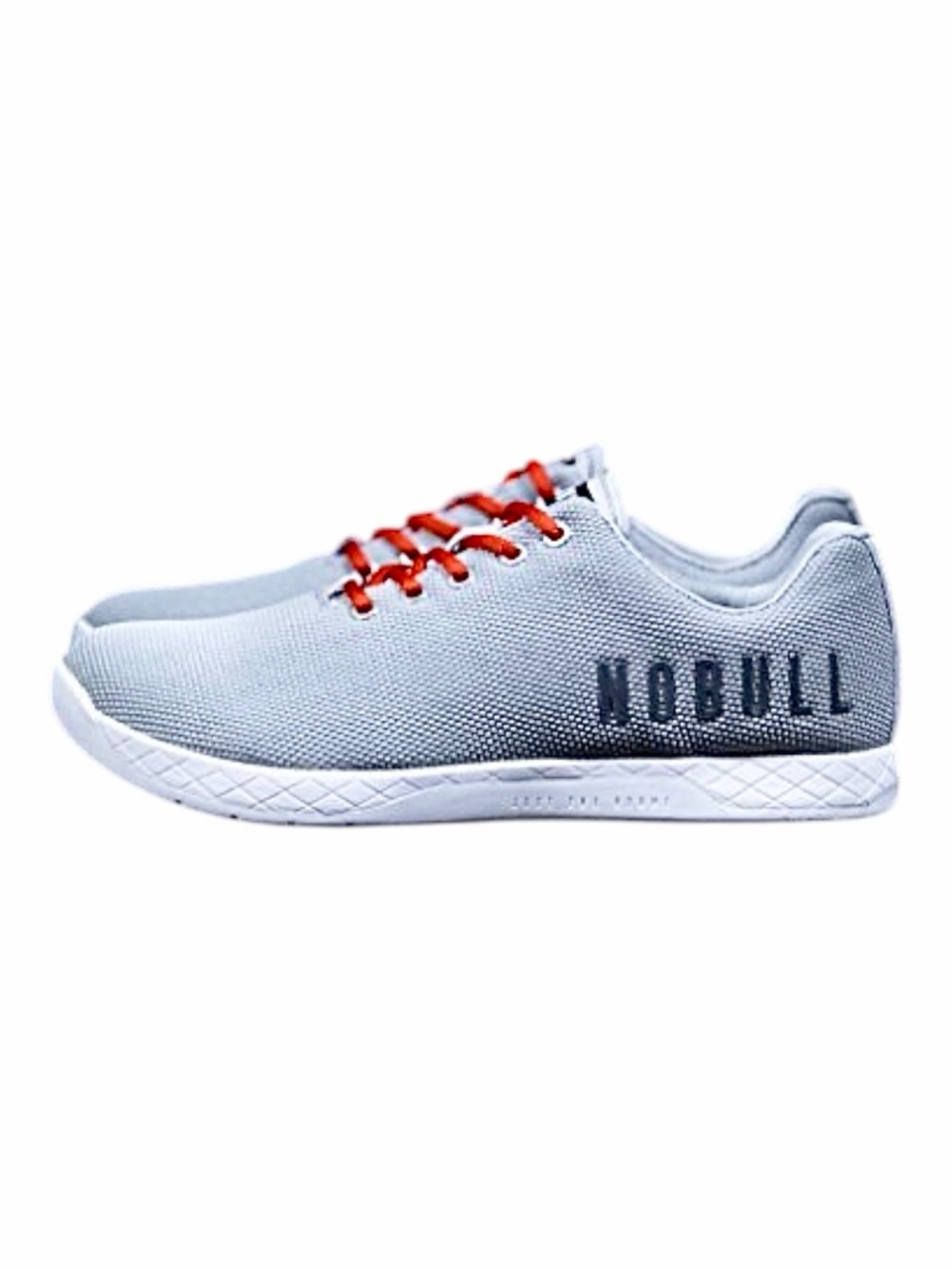 NOBULL – Outwork Trainer SuperFabric Training Shoes - Grey Red Laces – Sz. 8